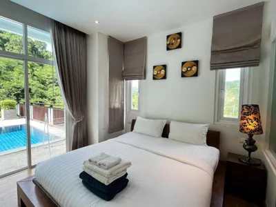 Appartement met twee slaapkamers en uitzicht op het zwembad — Grand Kamala Falls